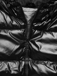 Kurtka zimowa damska pikowana czarna OZONEE JS/5M3193/392