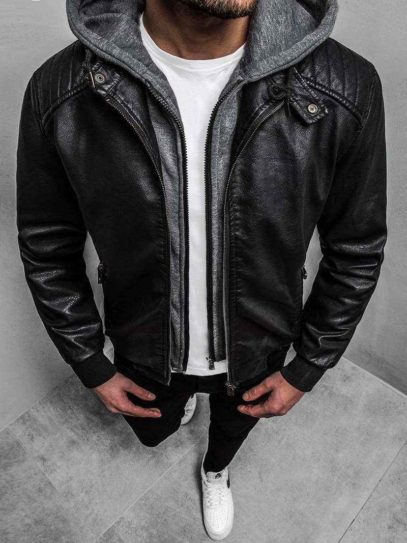 Куртка чоловіча Чорна OZONEE RF/HK01Z