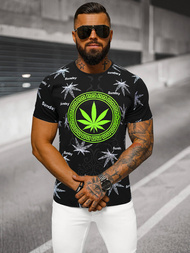 T-shirt męski czarny OZONEE O/T139/3