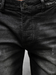 Spodenki męskie jeansowe czarne OZONEE NB/MP0042N