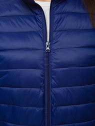 Kurtka przejściowa damska pikowana granatowa OZONEE JS/M20311/215