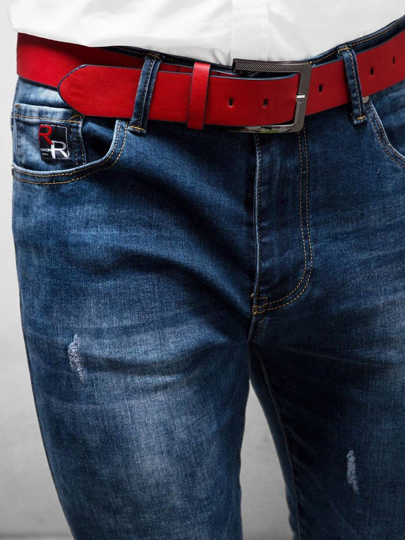 Джинси чоловічі Синi OZONEE DR/TF101