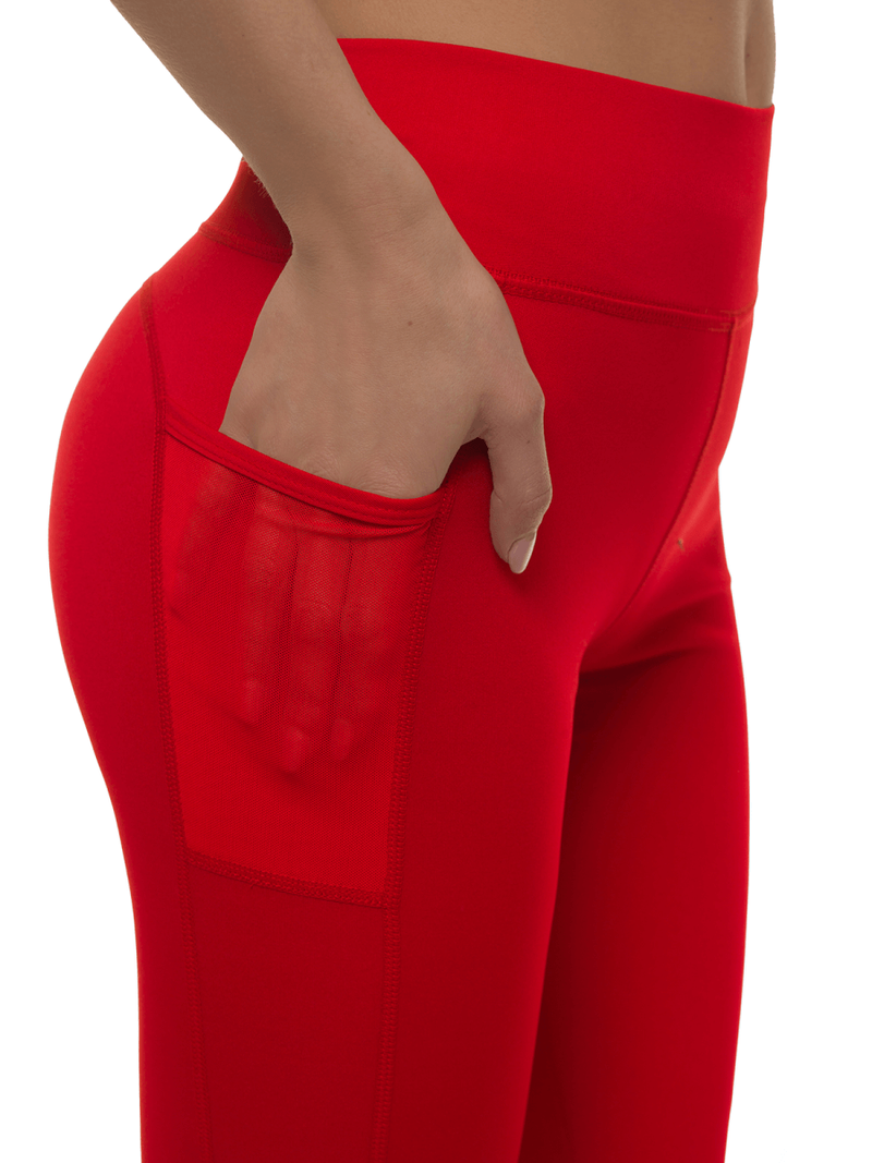 Legginsy damskie czerwone OZONEE JS/YW06013/5