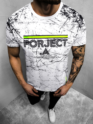 T-Shirt męski biały OZONEE JS/SS10917Z