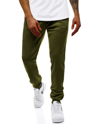Spodnie dresowe męskie zielone OZONEE JS/JZ11001