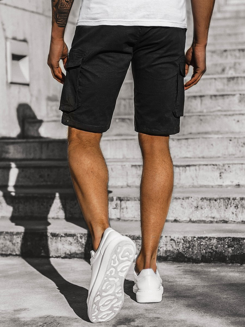 Шорти джинові чоловічі Чорнi OZONEE JS/HH5011