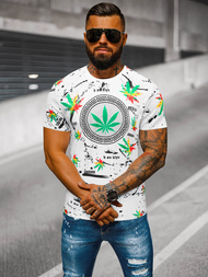 T-shirt męski biały OZONEE O/T131/1