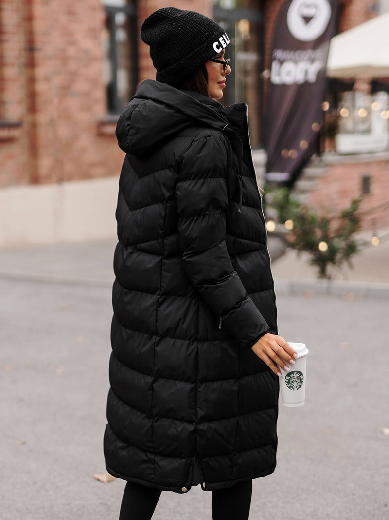 Куртка жіноча чорна OZONEE JS/M736/392Z