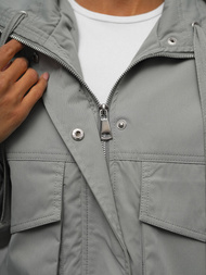 Kurtka damska przejściowa szara OZONEE O/G118Z