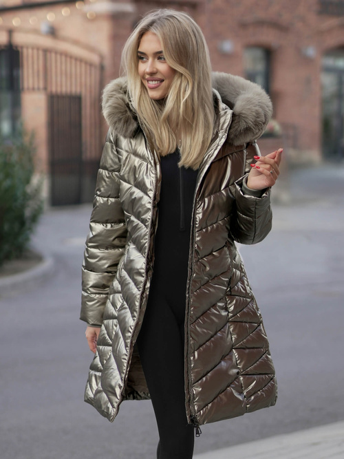 Куртка жіноча золото OZONEE JS/16M9100/403Z