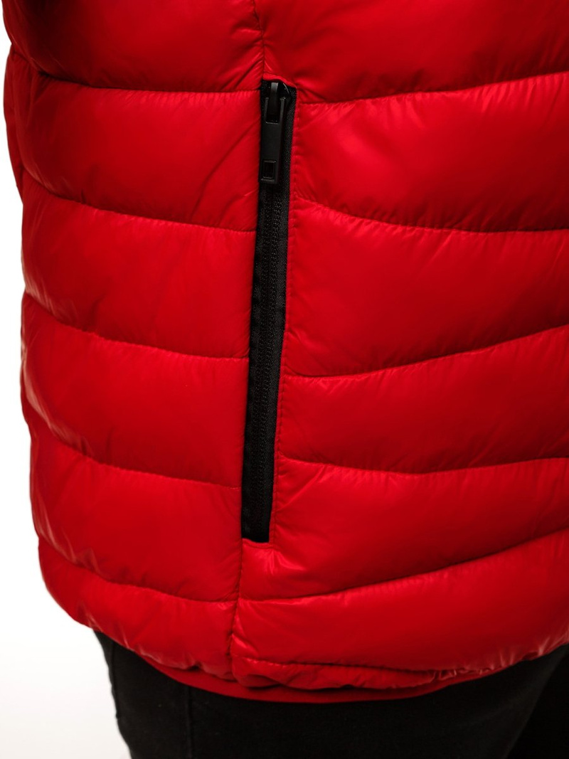 Kurtka męska przejściowa czerwona OZONEE JB/JP1139