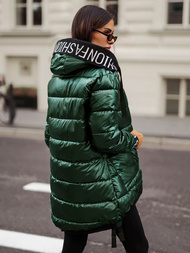 Kurtka zimowa damska pikowana zielona OZONEE JS/5M3188/238Z