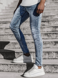 Spodnie męskie jeans niebieskie OZONEE T/6613