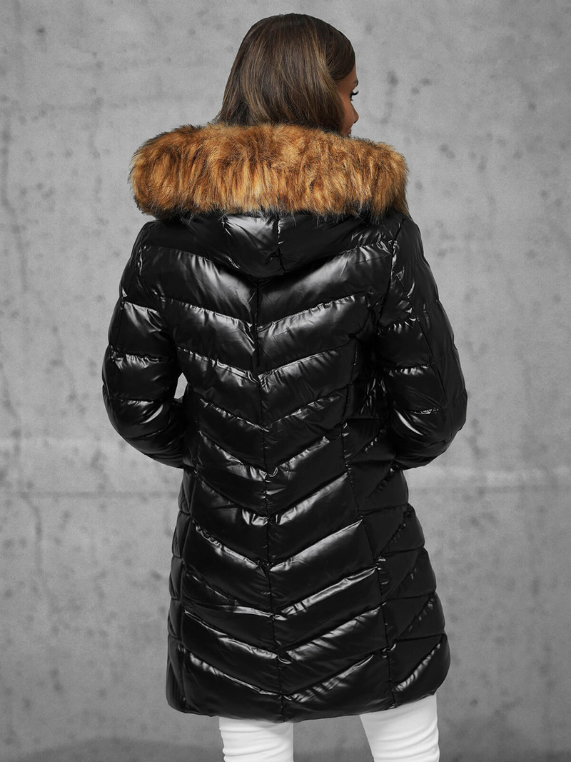 Куртка жіноча Чорно-Коричнева OZONEE JS/5M3139/392B