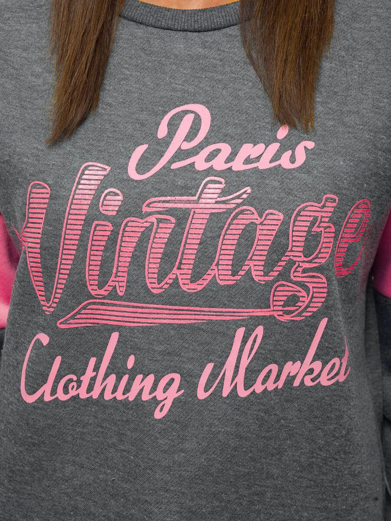 Жіноча Толстовка Темно-сіра OZONEE JS/B26004