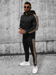 Komplet dresowy męski czarny OZONEE O/3A167