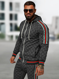 Komplet dresowy męski czarny OZONEE O/FF5111AB