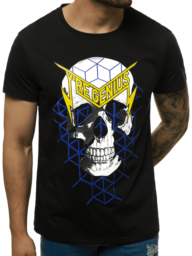 Футболка чоловіча Чорна OZONEE JS/Y70002Z