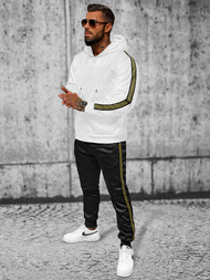 Komplet dresowy męski biały OZONEE JS/3C555