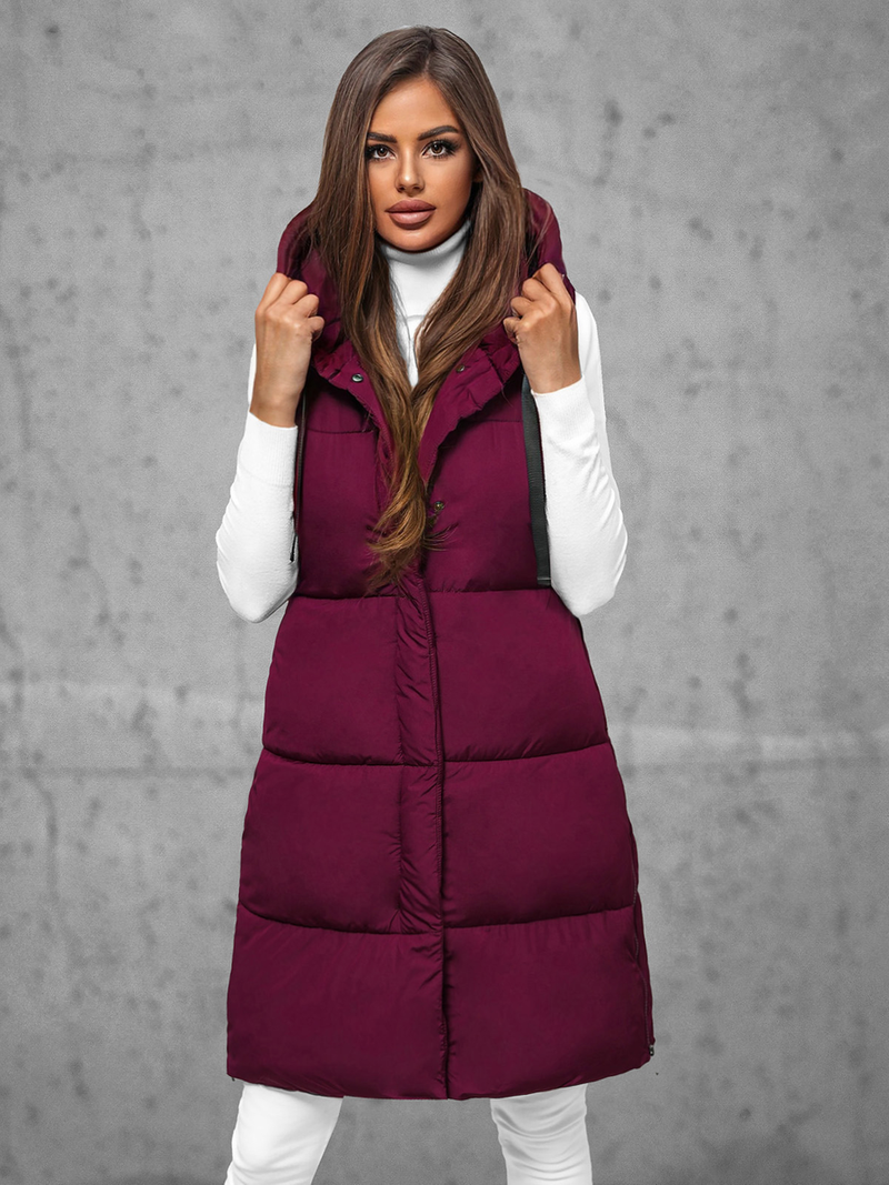 Стьобаний жіночий жилет Бордова OZONEE JS/16M9093/06Z