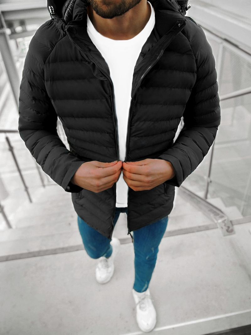 Куртка чоловіча чорна OZONEE JS/M13058/392