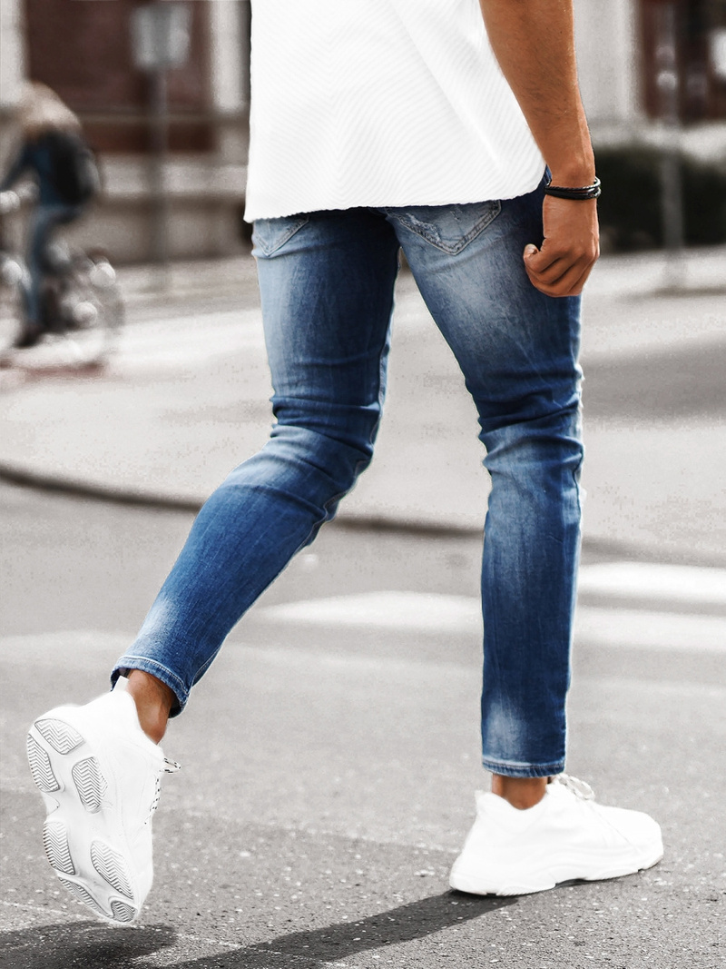 Spodnie jeansowe męskie niebieskie OZONEE NB/MP0010BCZ