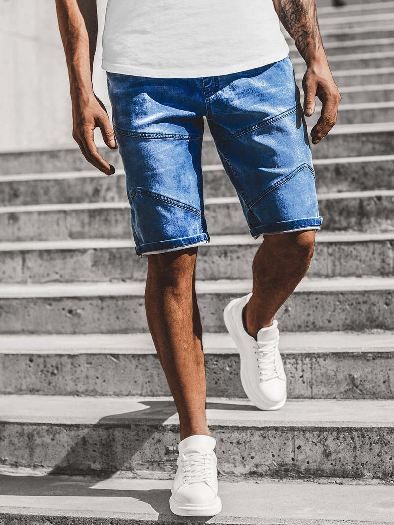 Шорти джинсові чоловічі Синi OZONEE RF/HY331