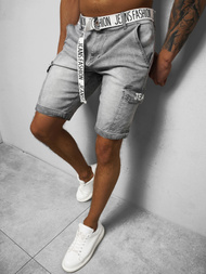 Spodenki męskie jeansowe szare OZONEE DR/TF191