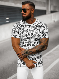 T-shirt męski biały OZONEE O/T1268/1