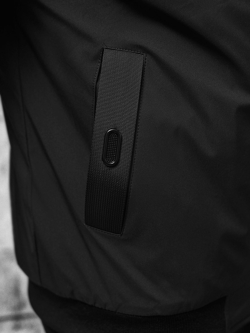 Kurtka męska bomberka czarna OZONEE JS/84M3007/392