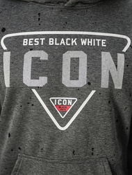 Bluza z kapturem męska grafitowa OZONEE JS/8B1737/5