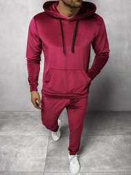 Спортивний костюм чоловічій Бордовий OZONEE O/12131