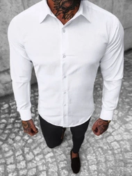 Класична сорочка чоловіча Бiла OZONEE MECH/2122Z