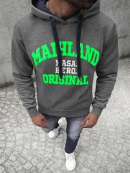 Bluza z kapturem męska grafitowa OZONEE JS/Y10051