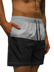 Шорти для плавання чоловічі сіро-чорний OZONEE JS/HM065