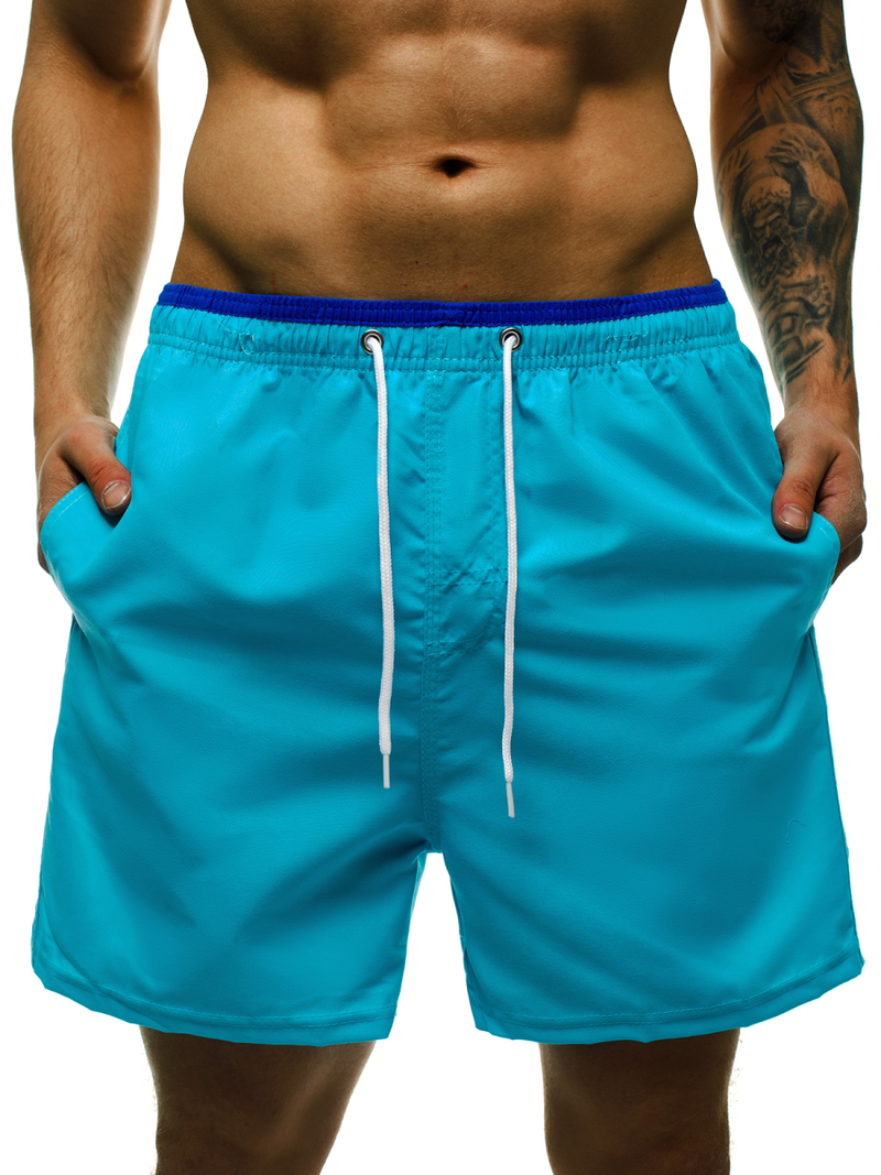 Spodenki kąpielowe męskie turkusowe OZONEE ST007-8