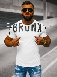 T-shirt męski biały OZONEE O/8T1265/1