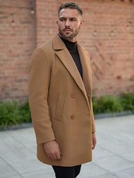 Płaszcz męski camelowy OZONEE JS/11Z8269