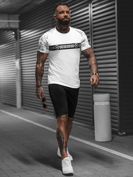 Чоловічий спортивний комплект Бiло-Чорний OZONEE O/HM760Z