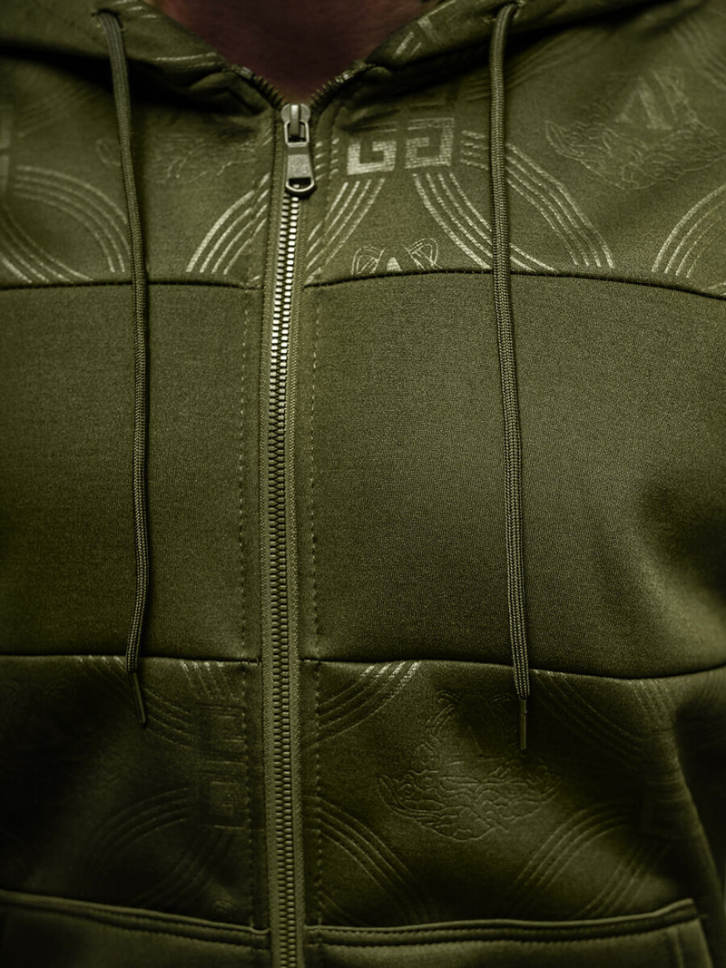 Komplet dresowy męski zielony OZONEE JS/3C555