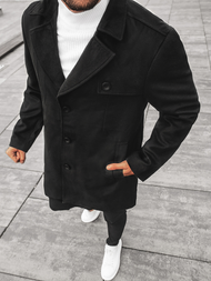 Płaszcz męski czarny OZONEE N/5922Z 