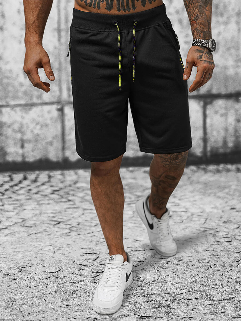 Шорти Чоловічі Чорнi OZONEE JS/8K289