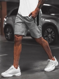 Spodenki dresowe męskie szare OZONEE O/WW20013/2