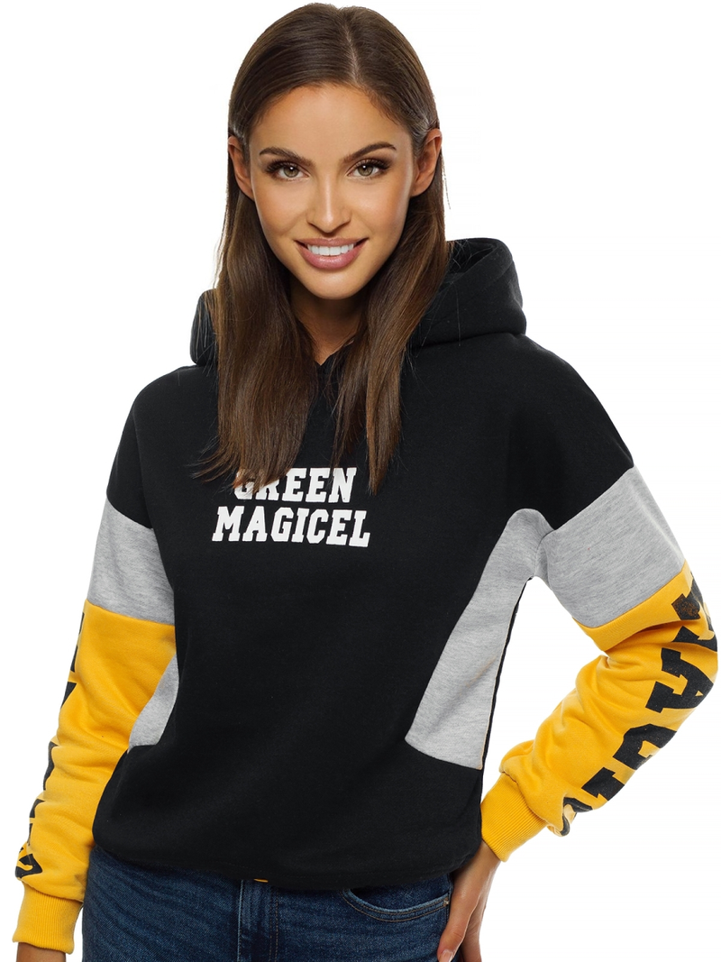 Жіноча Толстовка Чорна OZONEE JS/KSW2025