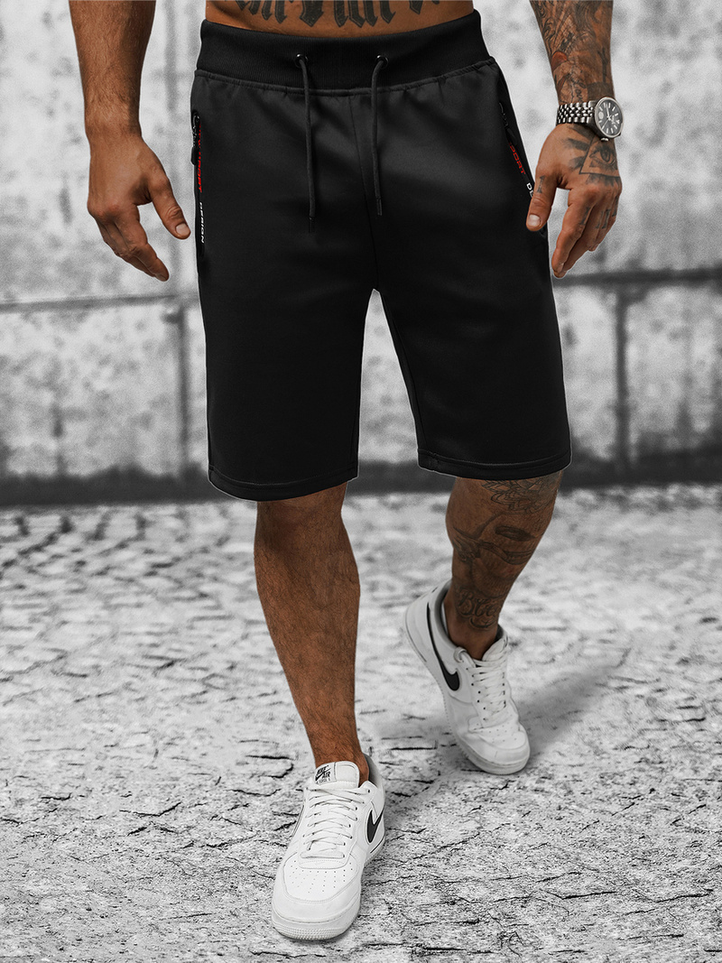 Шорти Чоловічі Чорнi OZONEE JS/8K296