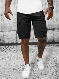 Шорти джинові чоловічі чорнi OZONEE T/XX160086/1Z