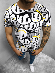 Футболка чоловіча Бiло-Чорний OZONEE O/BL58