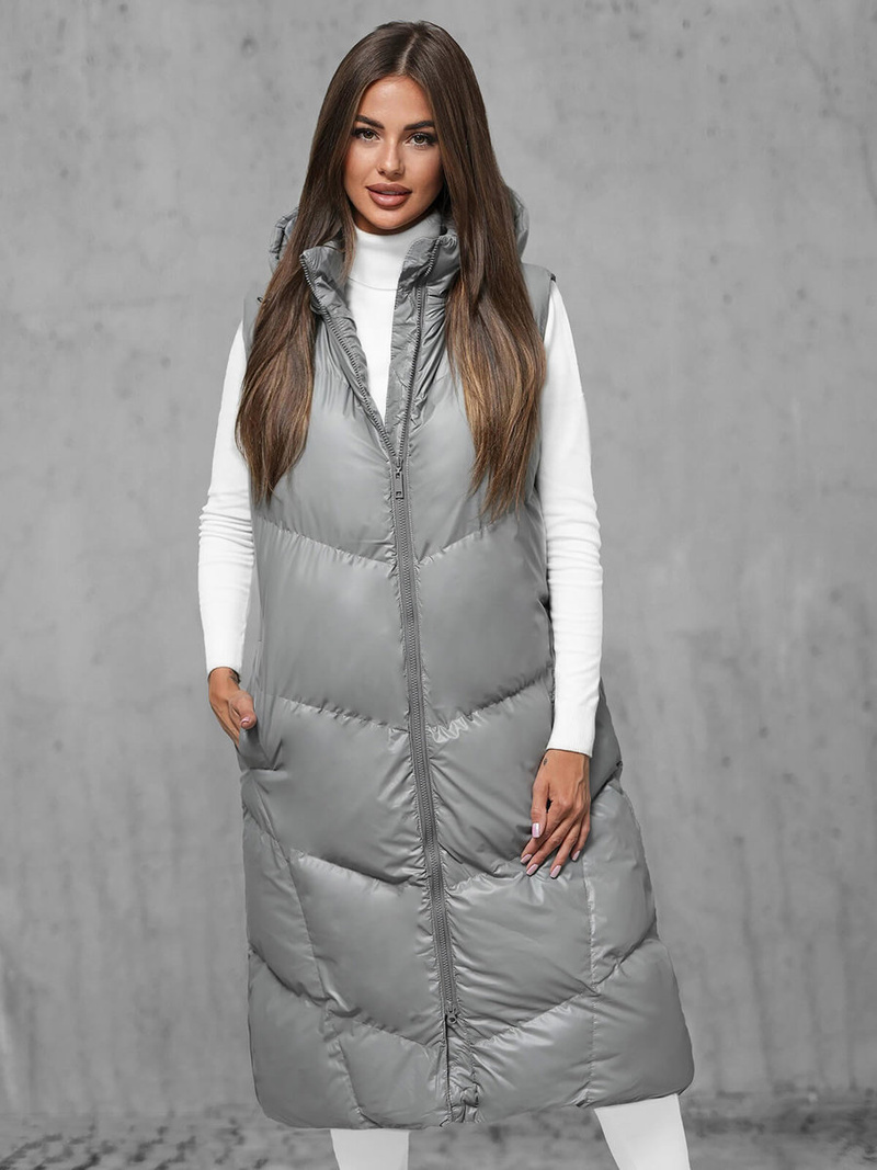 Стьобаний жіночий жилет ciра OZONEE JS/5M3183/105