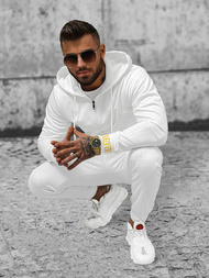 Komplet dresowy męski biały OZONEE O/3A161