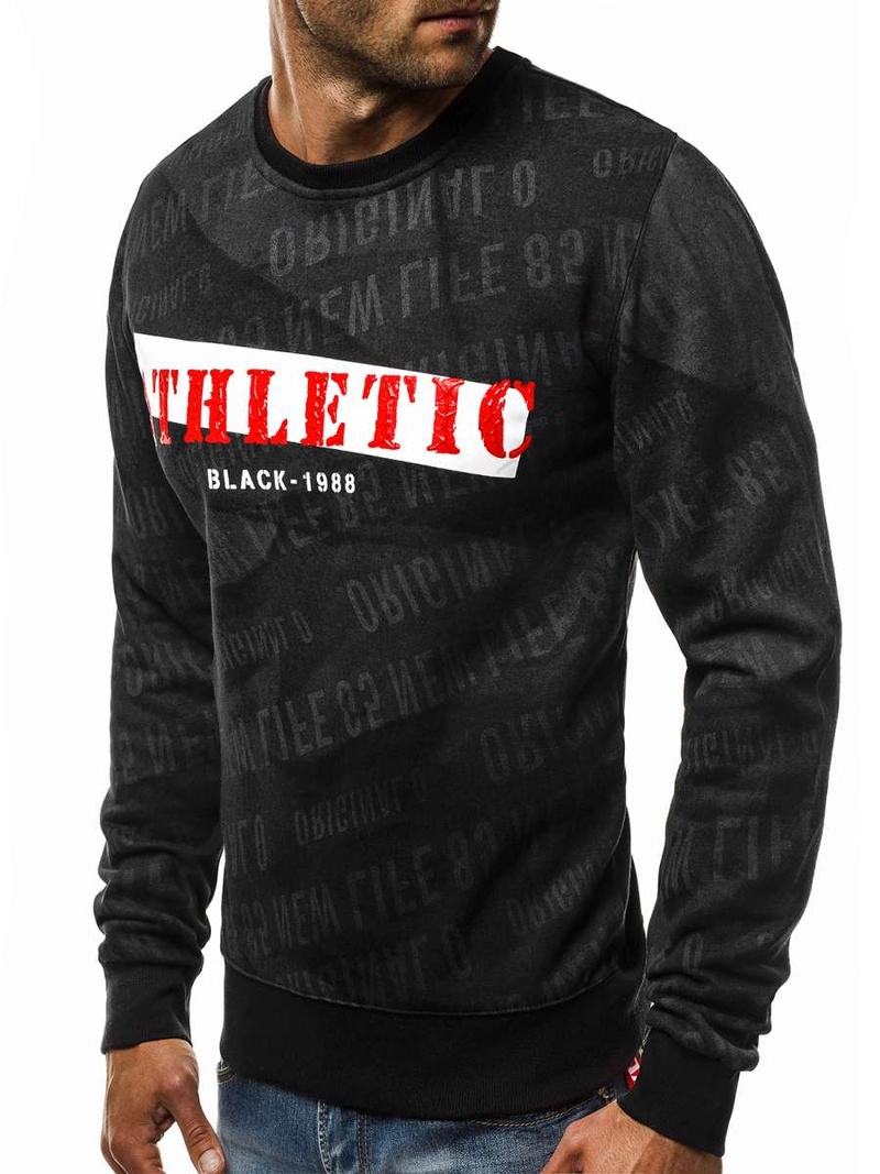 Толстовка чоловіча Чорна OZONEE JS/DD236